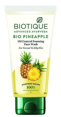 Yağlı Ciltler İçin Biotique Bio Ananas Yağı Kontrolü Köpüren Yüz Yıkama