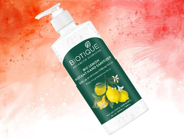 Biotique Bio Lemon Instant rankų dezinfekavimo priemonė