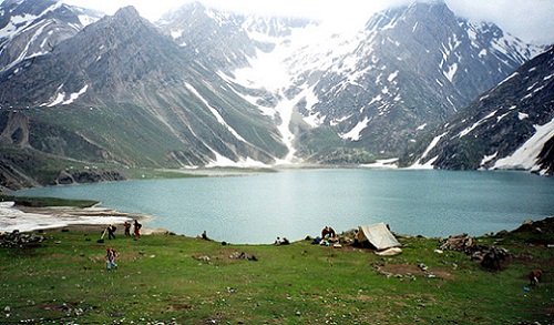 Kuzey Hindistan Pahalgam'daki Balayı Yerleri