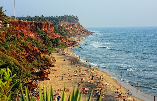 Varkala paplūdimys Kerala