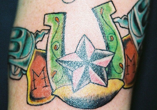 Drąsi pasagos tatuiruotė