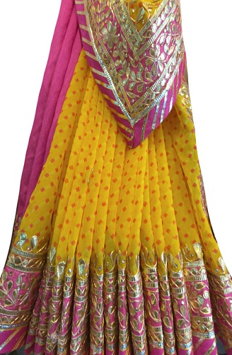 Sarı Gota Patti Saree