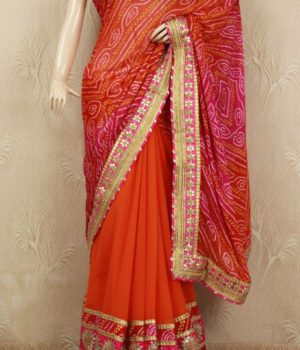 Rajasthani Gota Saree'de Çalışmak
