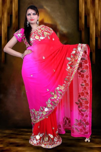 Son Gota Patti Saree
