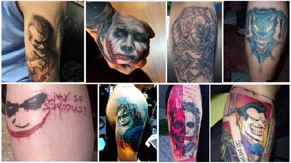 jokerio tatuiruotės dizainas