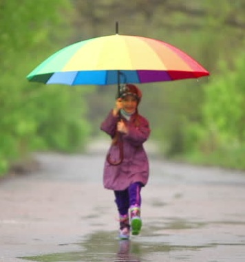 Lietus apsaugantis skėtis vaikams