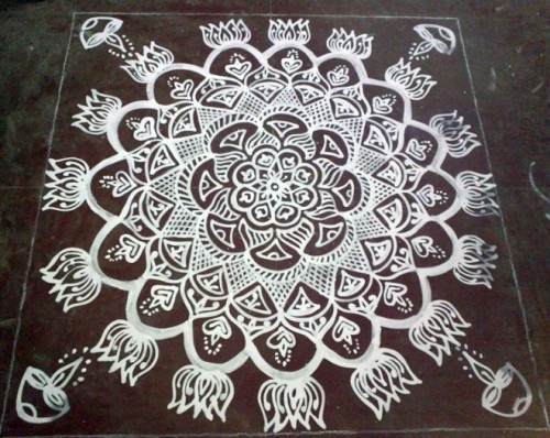 „Rangoli Kolangal“ dizainas