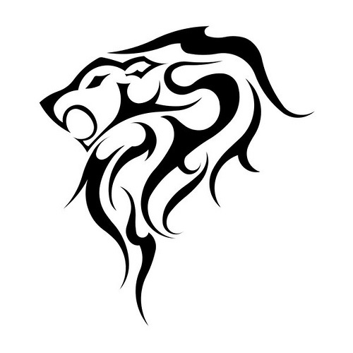 Liūto genties tatuiruotė