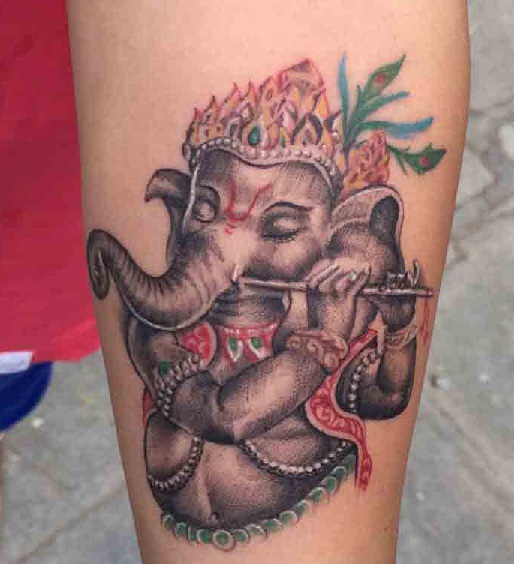 Müzikal Ganesha Dövme Tasarımları