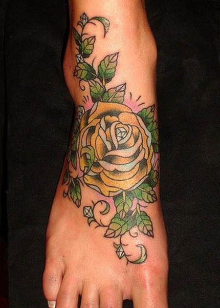 Miami Ink Rose Kadınlar İçin Dövme Tasarımı