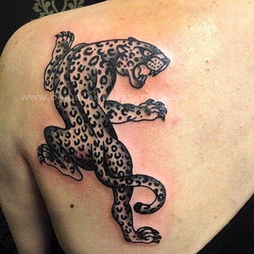 Leopardo tatuiruotė su Majamio rašalu