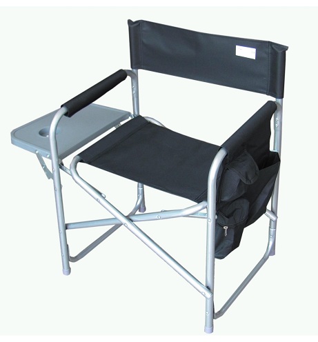 Sulankstomos juodos stovyklavimo kėdės