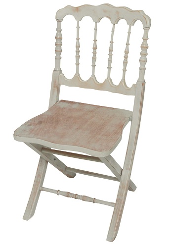 Antik Fildişi Katlanır Sandalyeler: