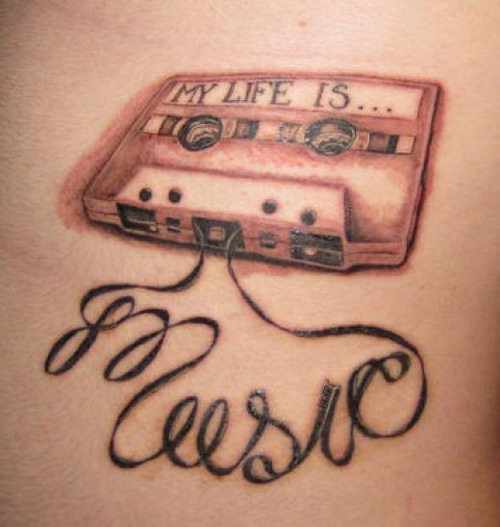 muzikos natos tatuiruotė