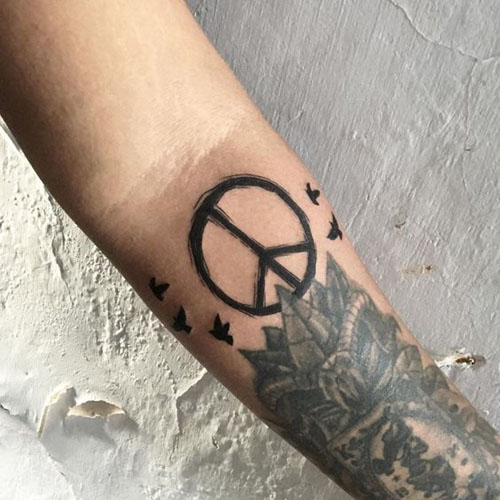 Geriausi taikos tatuiruočių dizainai 9