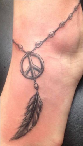 Taikos kulkšnies tatuiruotė