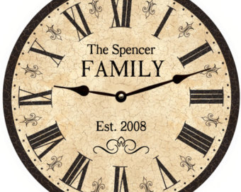 Individualus šeimos laikrodis