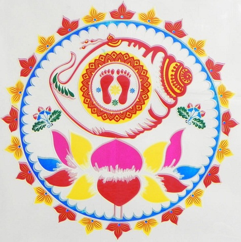 Antrenör Rangoli Posterinde Charan