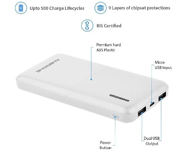 „Ambrane“ 10000 mAh galios bankas