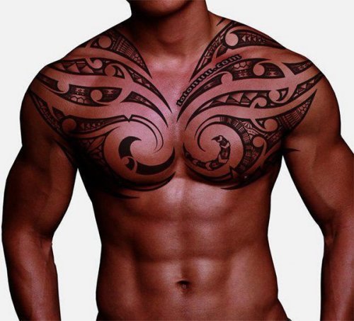 Samoa krūtinės tatuiruotė