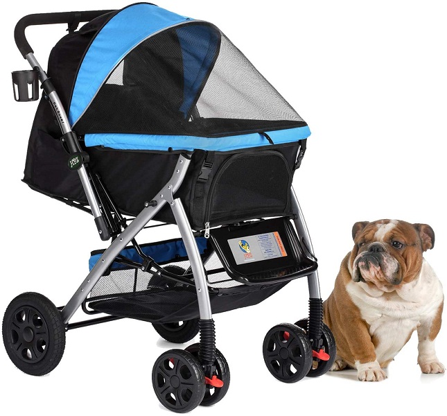 „HPZ Pet Rover Premium“ sunkiųjų šunų vežimėlių kelioninis vežimėlis