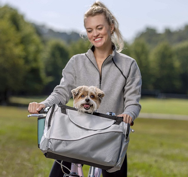 „Pet Safe Happy Ride“ dviračių krepšelis šunims