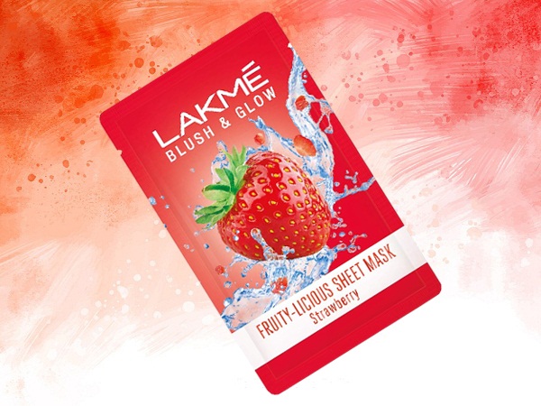 Lakme Allık & Glow Çilekli Yaprak Maske