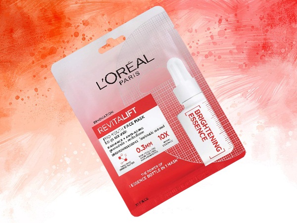 „L'oreal Paris Revitalift Essence“ veido lakštų kaukė