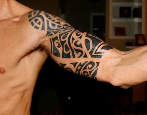 Tribal Biceps Dövme Tasarımı