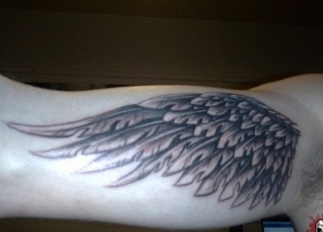 „Angel Wing Bicep“ tatuiruotės dizainas