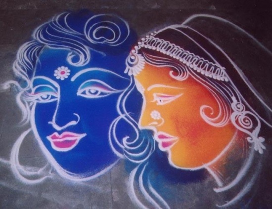 Veidas Rangoli