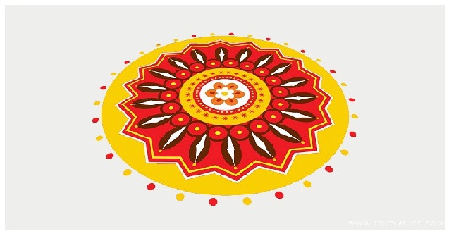 Rangoli dizainas konkursui