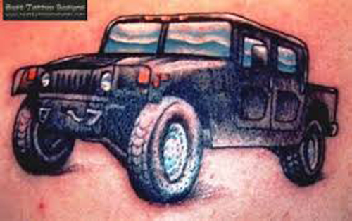 „Jeep“ tipo automobilių tatuiruotės