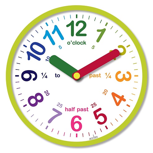 Vaikų laikrodis su informacija