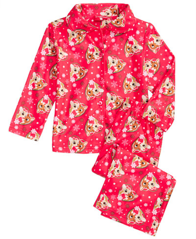 Kız Çocuk Pembe Pijama Takımı