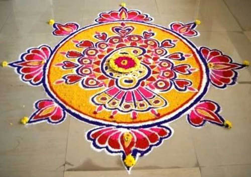 Serbest El Rangoli Fikirleri