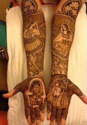 Nuotakos juoda Mehndi