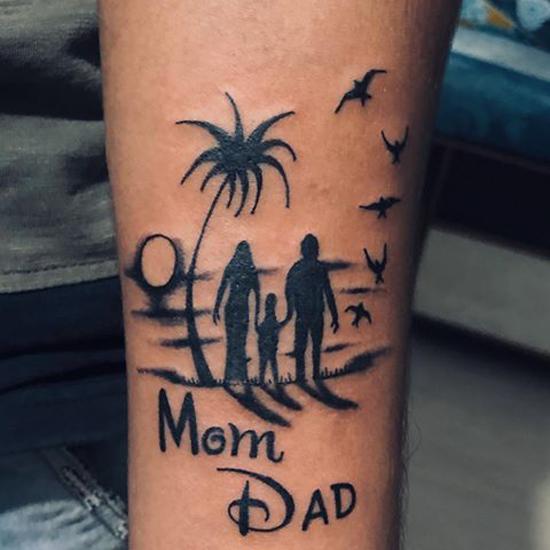 Šeimos tatuiruotės dizainas 1