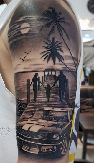 Šeimos tatuiruotės dizainas 3