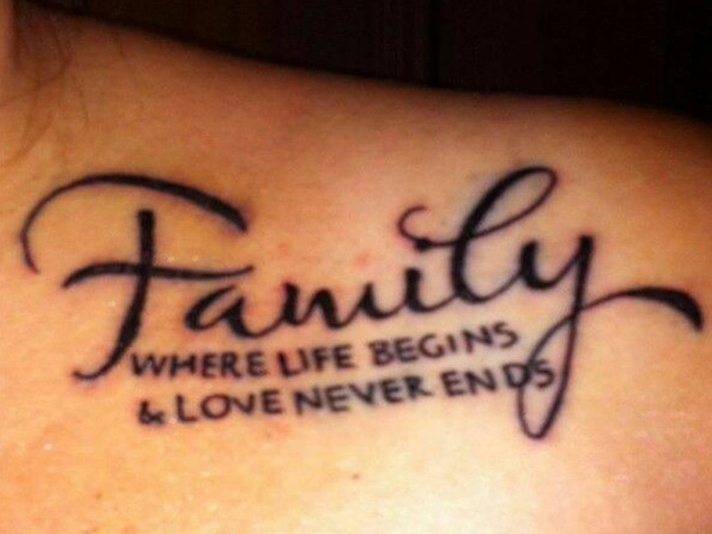 Mieli šeimos tatuiruočių dizainai