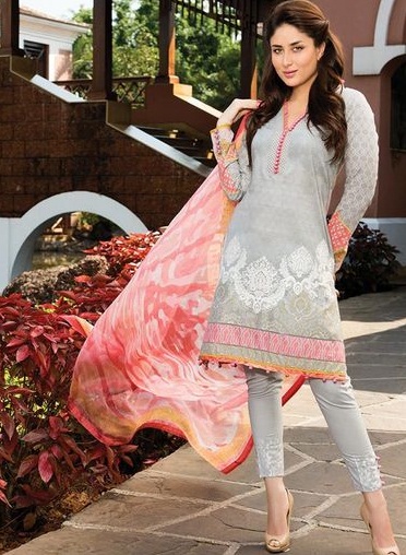 Cigarečių stiliaus sidabrinis Salwar Kameez