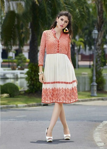 Vasaros specialus „Frock“ stiliaus „Kurti“