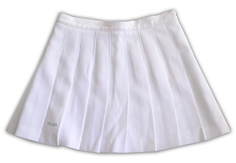 Mini baltas plisuotas sijonas