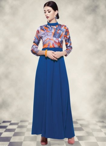 „Blush Indigo Blue“ suknelės stiliaus „Kurti“