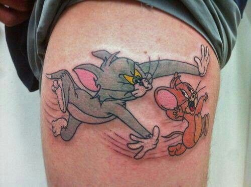 Tom ve Jerry Çizgi Film Dövmeleri