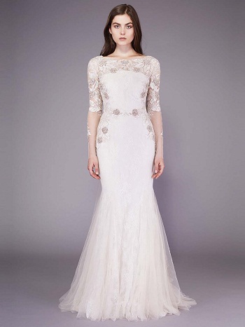 Vintažinio stiliaus balta vestuvinė suknelė