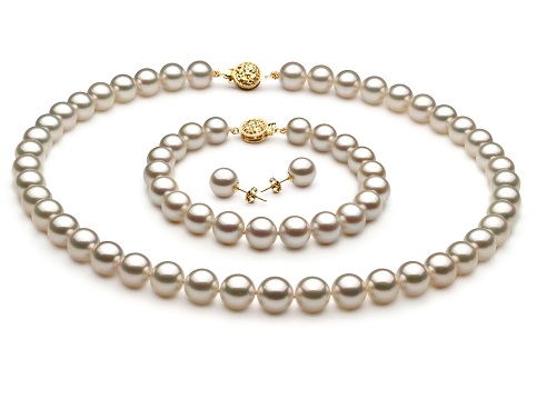 Sidabrinių perlų rinkinys