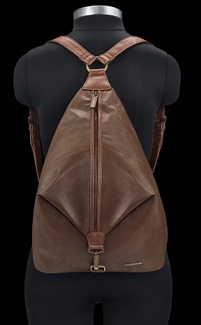 „Fastrack“ odinės kuprinės krepšys rudos spalvos