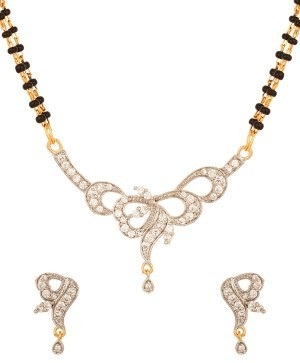 Dvigubas styginis deimantas Mangalsutra
