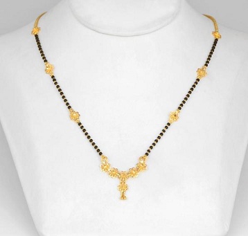 Paprasta auksinė mangalsutra
